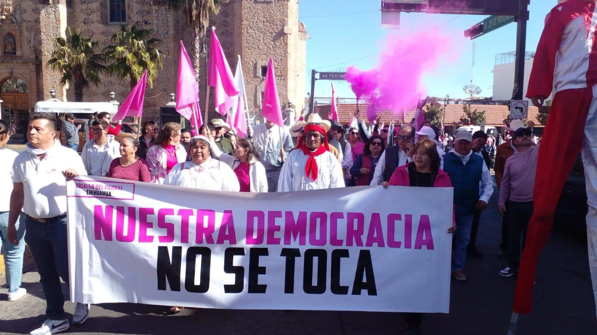 Marcha por la democracia Parral 4